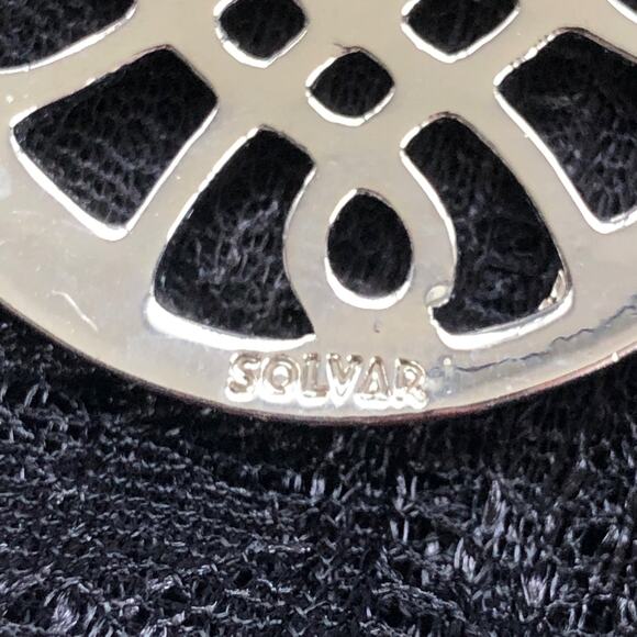 Celtic Brooch Open Knot Work Motif  Signed SOLVAR - Picture 3 of 7